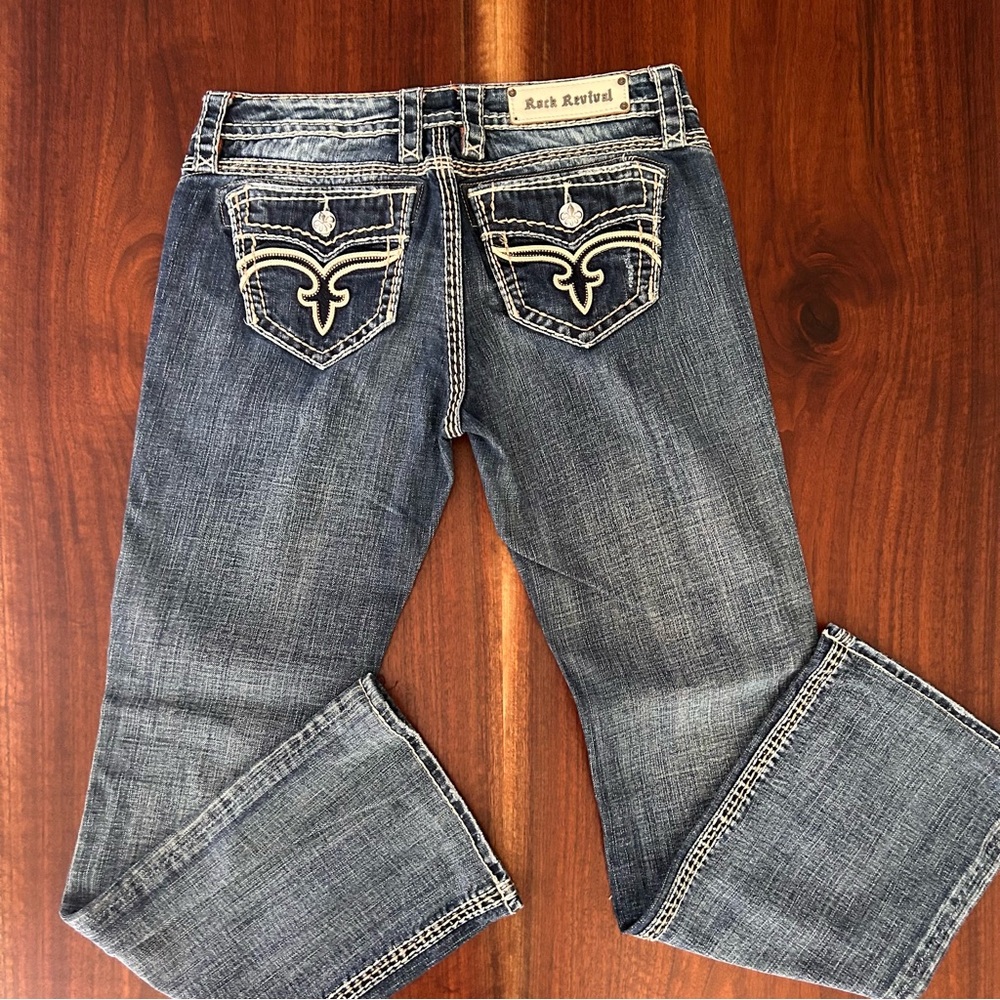 Rock Revival Jamila Boot Jeans Size 30 - Picture 1 of 13